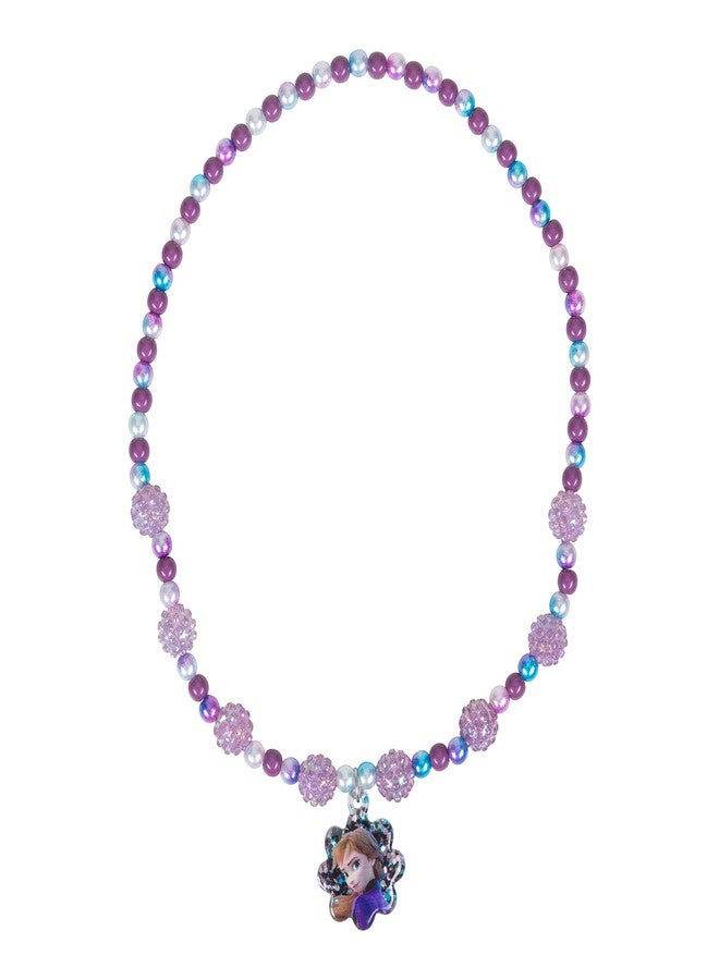 LUV HER Frozen Girl's Jewelry Set - Dress up 3 Piece Toy Jewelry Box Set with Bead Necklace, Bracelet and Ring - Play Accessories - Ages 3+ - Image 3